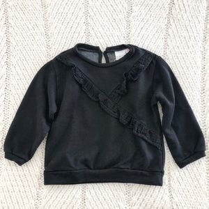 NWT Zara Ruffle Sweatshirt